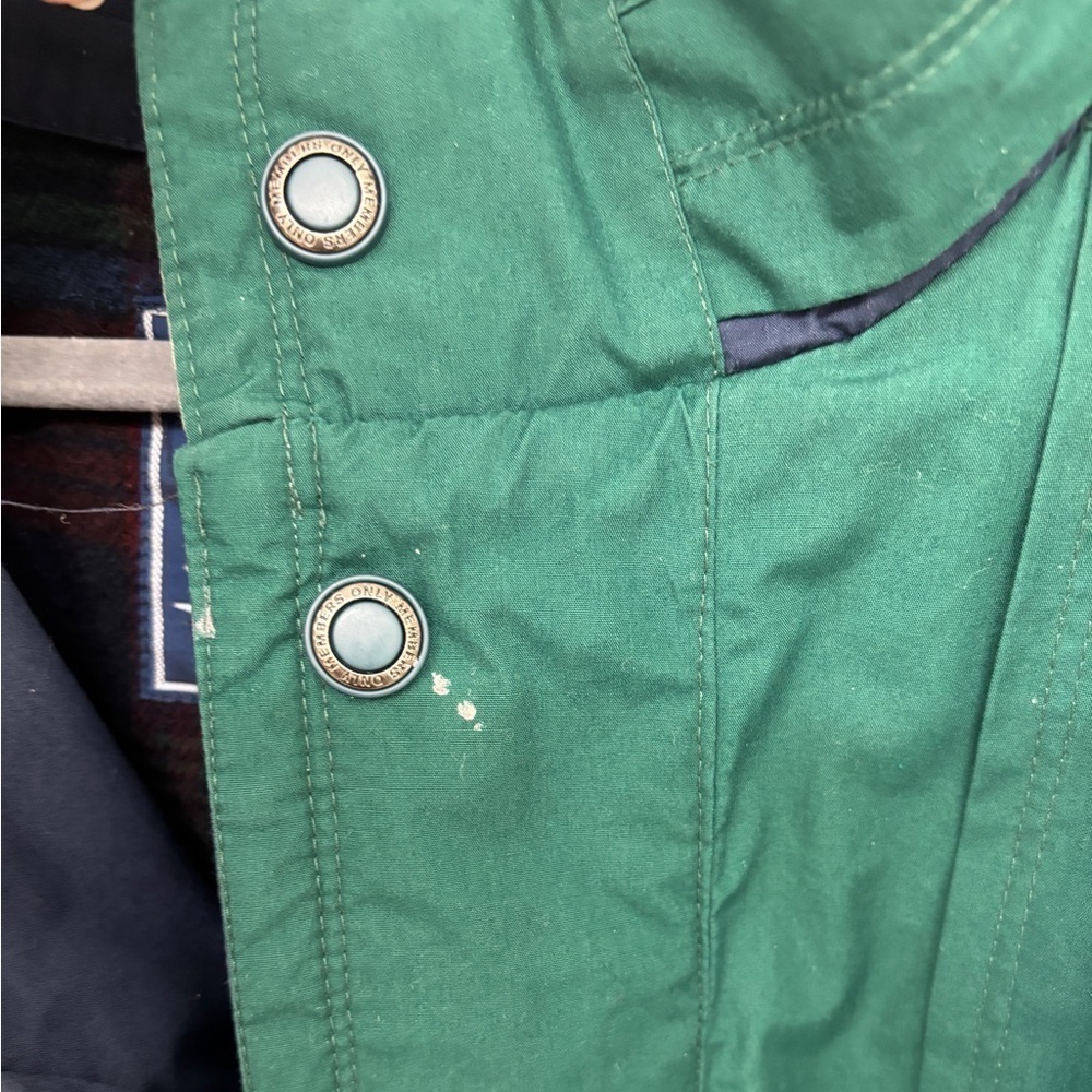 Members Only Green Jacket Mens Vintage Heavy Iconic Racer Quilted Lining XXT - Picture 10 of 16